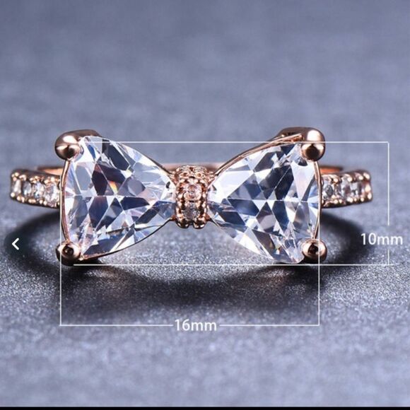 ✨Elegant Rose Gold Tone Bow ring✨ - Picture 5 of 7